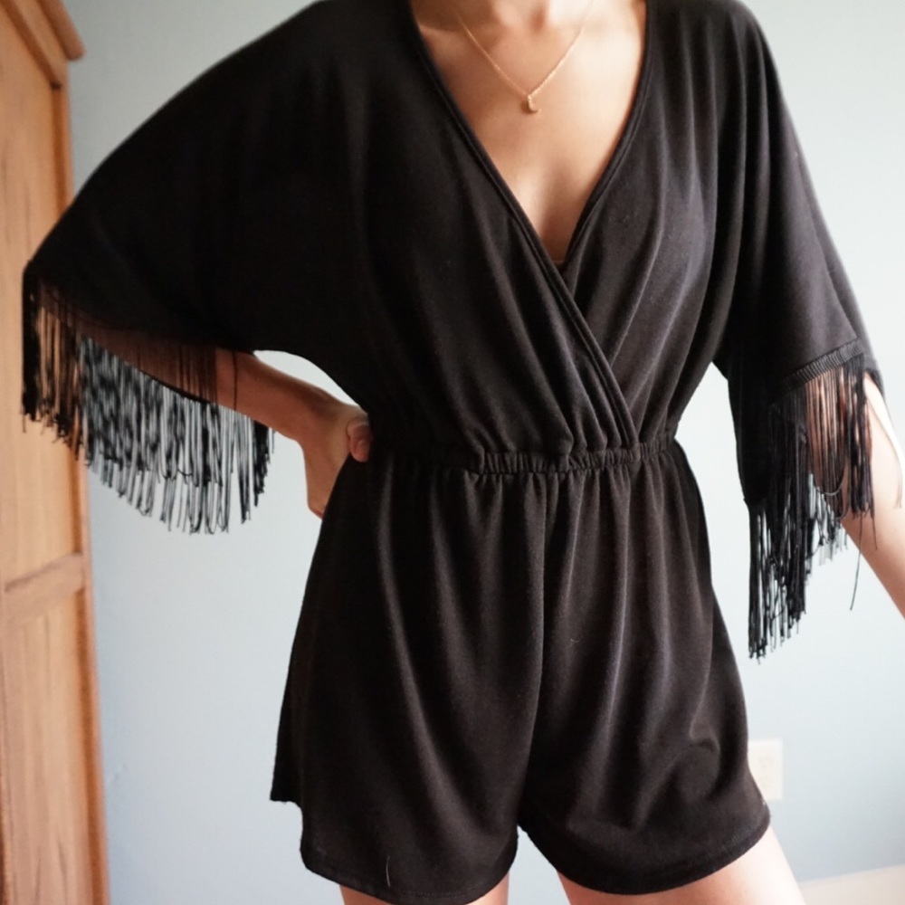 Forever 21 fringe romper